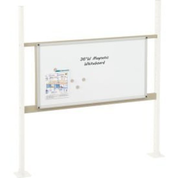 Global Equipment 36" Whiteboard Panel Kit, 48"W, Tan 319178TN